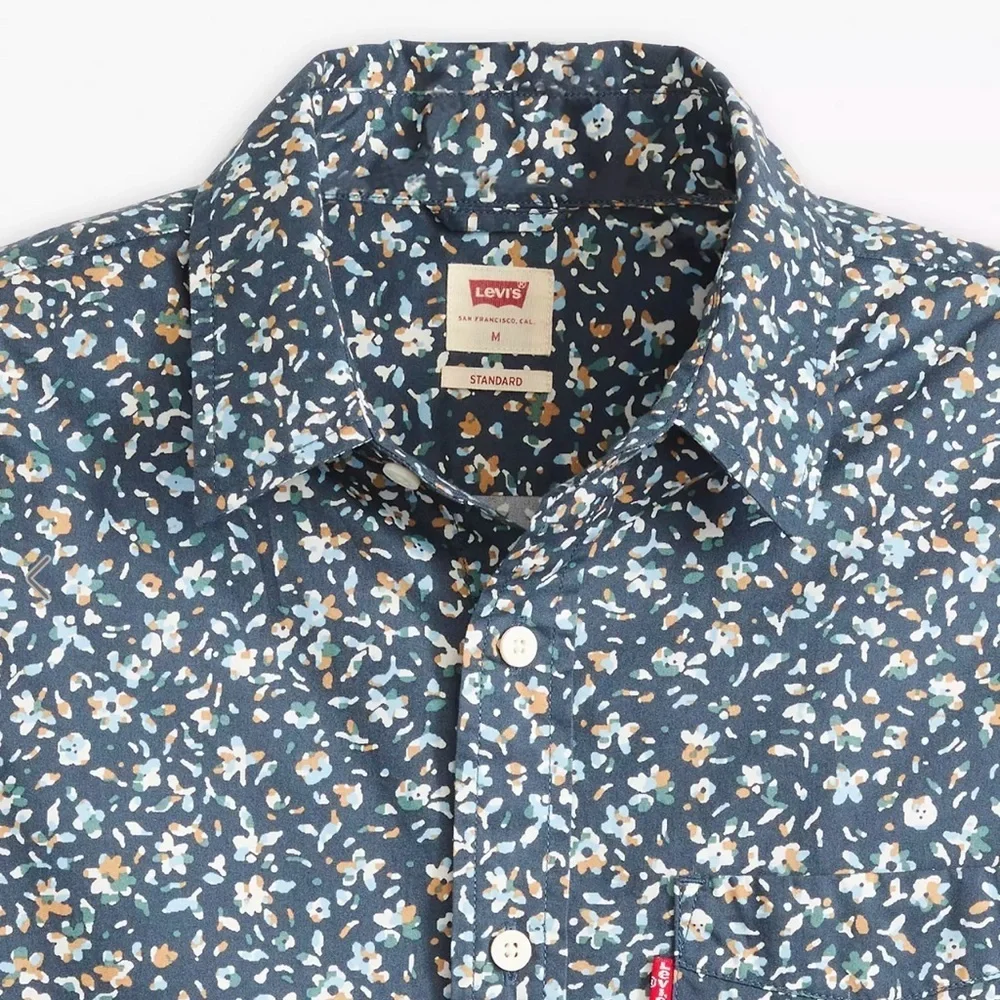 Levi's Classic One Pocket Standard Fit Floral Button-Up Shirt NWT 3XL